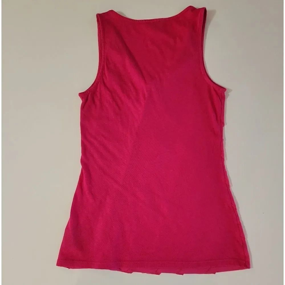 Express Pink Ruffle Tank Top - Picture 8 of 8